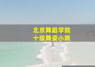 北京舞蹈学院十级舞姿小跳