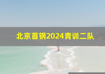 北京首钢2024青训二队