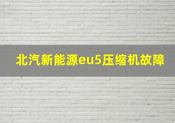 北汽新能源eu5压缩机故障