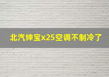 北汽绅宝x25空调不制冷了