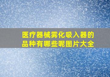 医疗器械雾化吸入器的品种有哪些呢图片大全