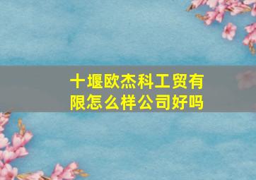 十堰欧杰科工贸有限怎么样公司好吗