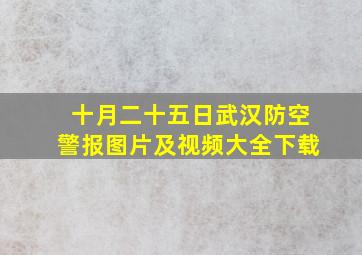 十月二十五日武汉防空警报图片及视频大全下载