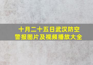 十月二十五日武汉防空警报图片及视频播放大全