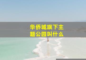 华侨城旗下主题公园叫什么