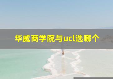 华威商学院与ucl选哪个