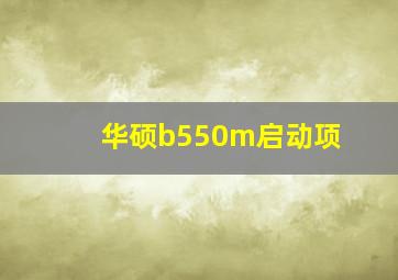 华硕b550m启动项