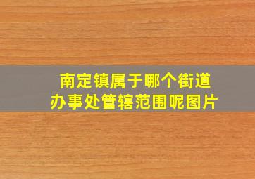 南定镇属于哪个街道办事处管辖范围呢图片