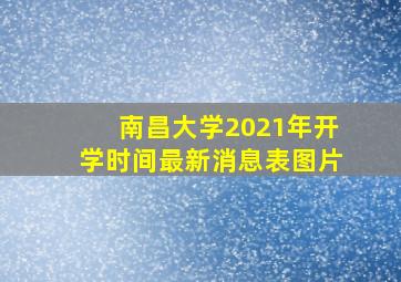 南昌大学2021年开学时间最新消息表图片