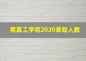 南昌工学院2020录取人数