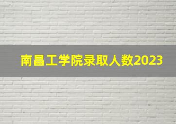 南昌工学院录取人数2023