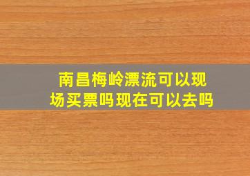 南昌梅岭漂流可以现场买票吗现在可以去吗