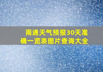 南通天气预报30天准确一览表图片查询大全