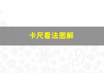 卡尺看法图解