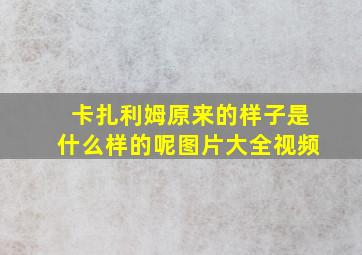 卡扎利姆原来的样子是什么样的呢图片大全视频