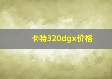 卡特320dgx价格