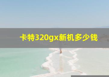 卡特320gx新机多少钱