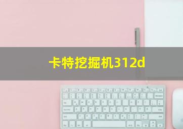 卡特挖掘机312d