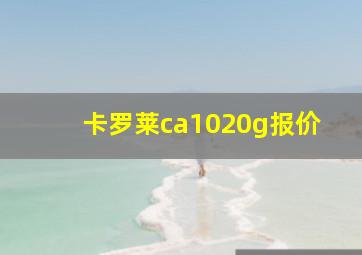 卡罗莱ca1020g报价