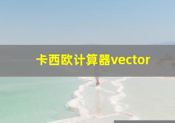 卡西欧计算器vector