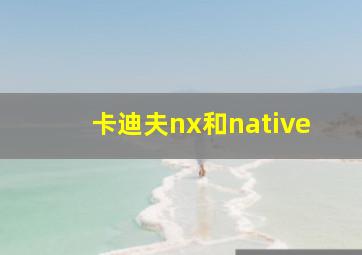 卡迪夫nx和native