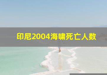 印尼2004海啸死亡人数