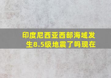 印度尼西亚西部海域发生8.5级地震了吗现在