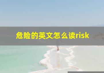 危险的英文怎么读risk