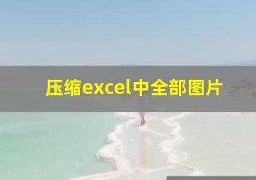 压缩excel中全部图片