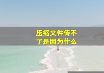 压缩文件传不了是因为什么