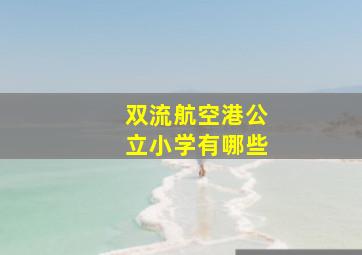 双流航空港公立小学有哪些