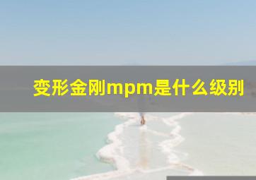 变形金刚mpm是什么级别