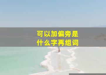 可以加偏旁是什么字再组词