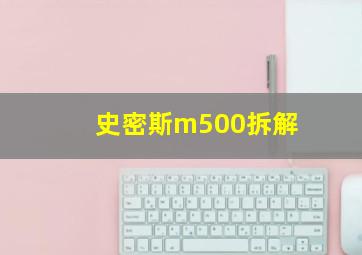 史密斯m500拆解