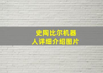 史陶比尔机器人详细介绍图片