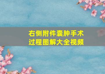 右侧附件囊肿手术过程图解大全视频