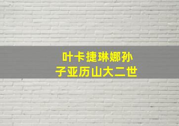 叶卡捷琳娜孙子亚历山大二世