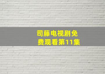 司藤电视剧免费观看第11集