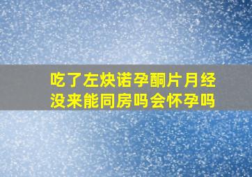 吃了左炔诺孕酮片月经没来能同房吗会怀孕吗