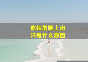 吃辣的晚上出汗是什么原因