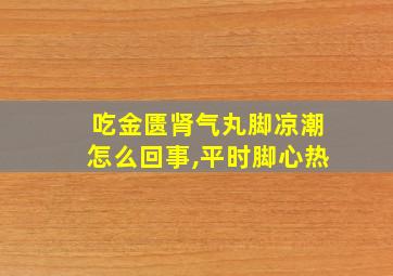 吃金匮肾气丸脚凉潮怎么回事,平时脚心热