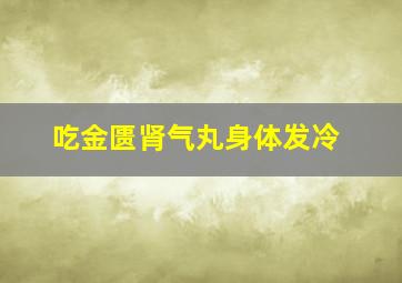 吃金匮肾气丸身体发冷