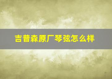 吉普森原厂琴弦怎么样