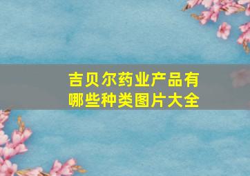 吉贝尔药业产品有哪些种类图片大全