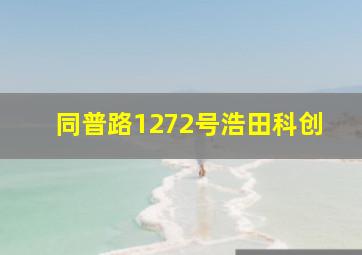 同普路1272号浩田科创