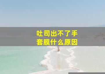 吐司出不了手套膜什么原因