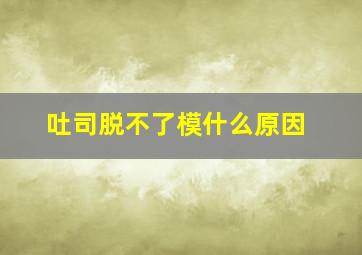 吐司脱不了模什么原因