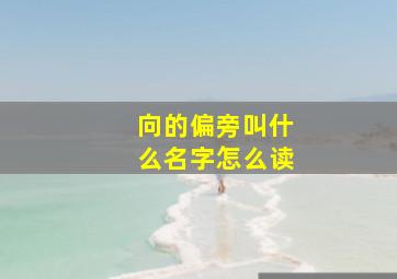 向的偏旁叫什么名字怎么读