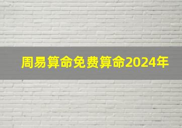 周易算命免费算命2024年