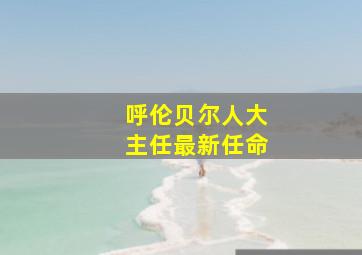 呼伦贝尔人大主任最新任命